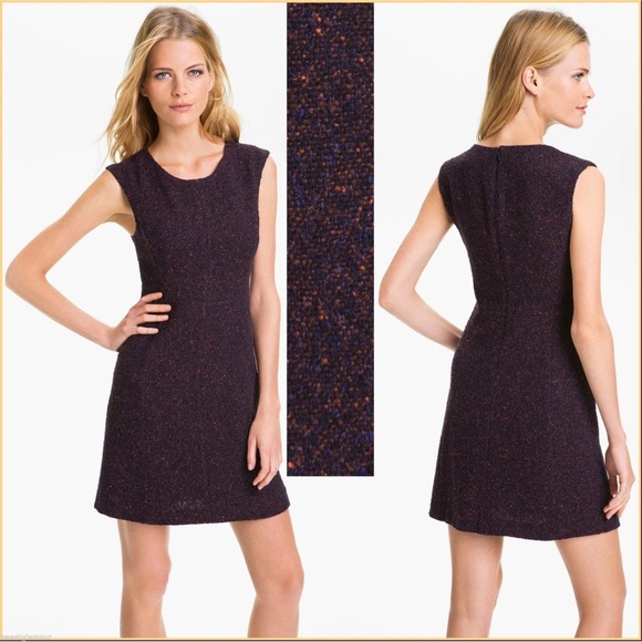 Theory Franita Geranium Varro Tweed Dress Size 2 - Picture 1 of 7